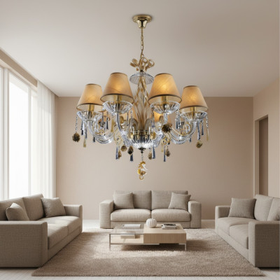 Lustre en cristal Plafonnier lampe suspendue lumière Bohème
