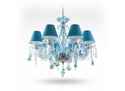 Plafonnier bleu Lumières Design Lustre Lampes Lustre Cristal