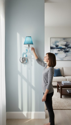 Bois de Bohême Applique murale bleu Lustre Lampe Lampe Monde Applique murale Lampes
