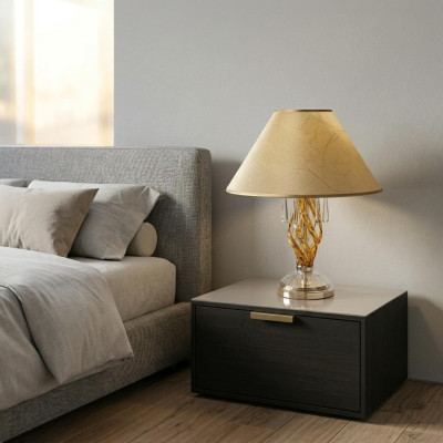Lampe en cristal Lampe de bureau Table Elite Bohême Pied Table de chevet nouveau