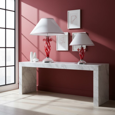 Lampes de table rouges Lampada da tavolo Lampade Cristallo Moderne