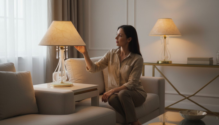 Lampes de table classiques, lampadaires, luminaires, lampes en cristal, nouveau
