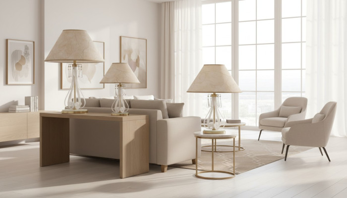 Lampes de table classiques, lampadaires, luminaires, lampes en cristal, nouveau