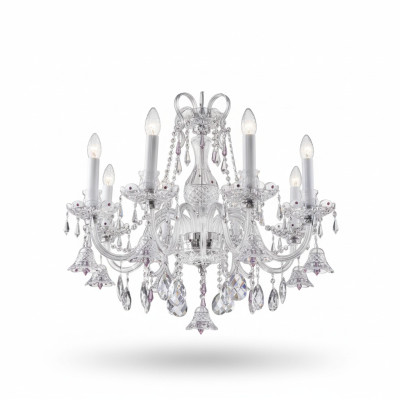 Lustre en cristal Lampe suspendue plafonnier lumière Lampe de Bohême