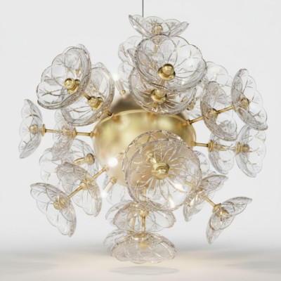 Plafonnier luminaire Plafonnier Lustre Elite Bohême Fleur Neuf