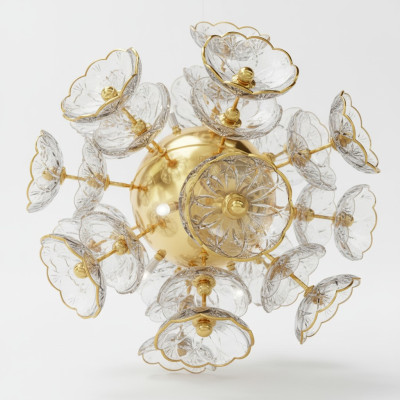 Luminaire suspendu en cristal de Bohême Lustre Luminaire Lampe Plafonnier