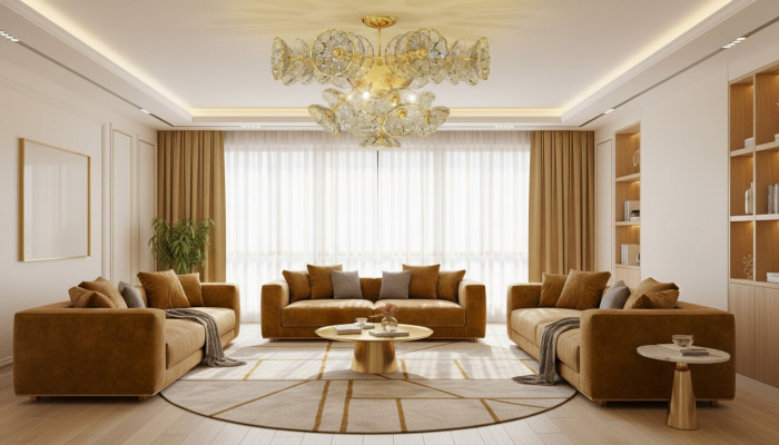 Lustre design Bohème lampe or cristal lampe luminaires plafond