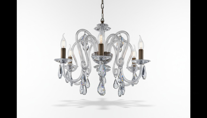 Lustre en cristal lumière suspendue Plafonnier Bohème de Lampe