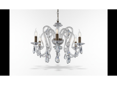 Lustre en cristal lumière suspendue Plafonnier Bohème de Lampe