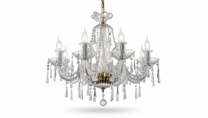 Lustre en cristal lumineux suspendu Lumière au plafond Lumière de plafond Bohême