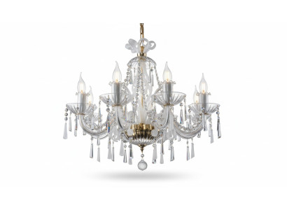 Lustre en cristal lumineux suspendu Lumière au plafond Lumière de plafond Bohême