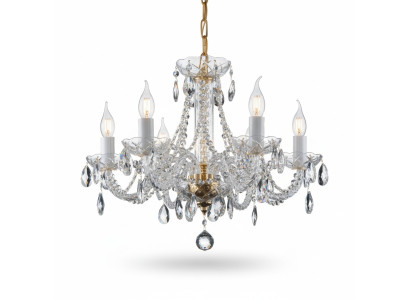 XXL Grand Lustre d'hôtel SAll s Lampes Couverture en Cristal Lumières Couronne Lampe