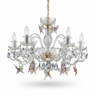 Lustre de design Bohême or lampe en cristal lampes luminaires plafonnier.