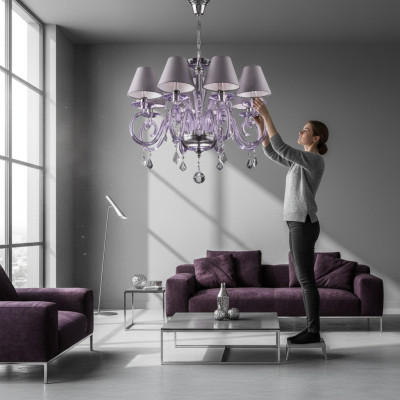Suspension à lustre Bohème Lampe en cristal Lampes Luminaire Plafonnier Chandelier Luminaire