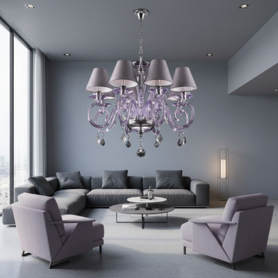 Suspension à lustre Bohème Lampe en cristal Lampes Luminaire Plafonnier Chandelier Luminaire