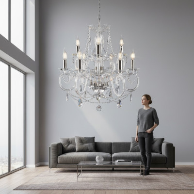 Lampe suspendue Lampes Lustre Lampe Luminaires Plafonnier Lustre Bohème Cristal