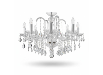 Lustre Lampe Lampes Lumières en Cristal Bohême Couvercle Chandelier