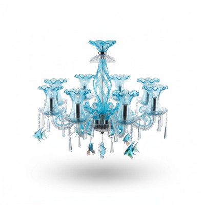 Lustre en cristal, luminaire suspendu, plafonnier, lampe de Bohême