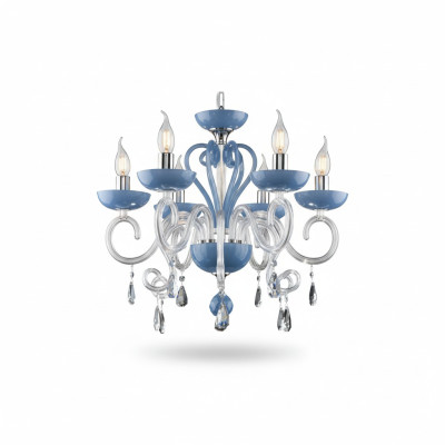 Lustre en cristal de Bohême Lampe suspension Lampes Lumière Plafonnier