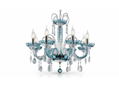 Lustre en cristal, abat-jour de lampe, plafond de Bohême