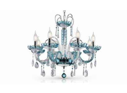 Lustre en cristal, abat-jour de lampe, plafond de Bohême