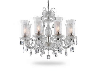 Lustre en cristal de Bohême Lampe Plafonnier Abat-jour de lampe Fixtures