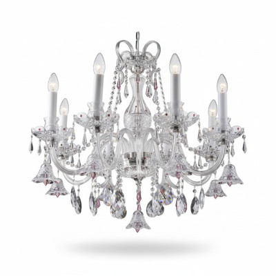 Lustre en cristal Suspension Lampe Plafonnier Bohême