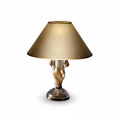 Lampe de table ancienne avec cristal