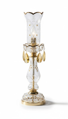 Lampe de table Style antique Lampe de table Luminaire Lampes Lumières en cristal Lustre