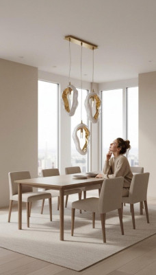 Lustre en cristal Lampe suspendue au plafond Luminaire suspendu neuf