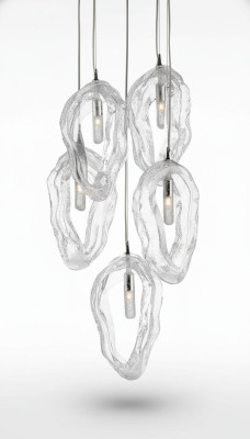 Lustre en cristal Plafonnier Lampe suspendue Lumière Elite Bohême Coquillages
