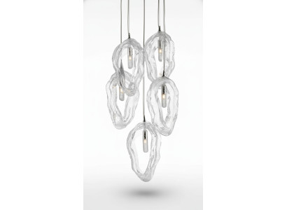 Lustre en cristal Plafonnier Lampe suspendue Lumière Elite Bohême Coquillages