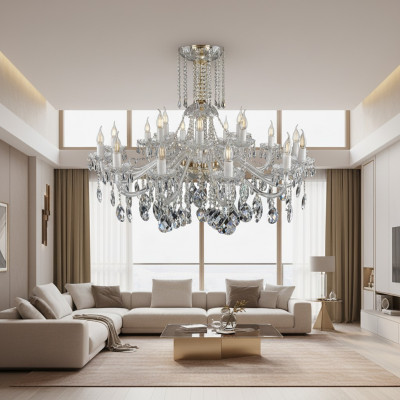 Bohemia Lustre en cristal Lampe Plafond Luminaire Eclairage Plafonnier Lampes Plafonnières.