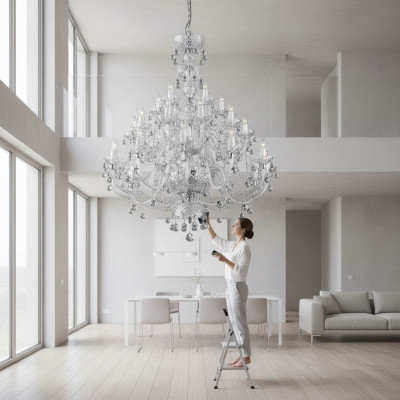 XXL Lustre en Cristal Grand Abat-jour Abat-jour pour Luminaire
