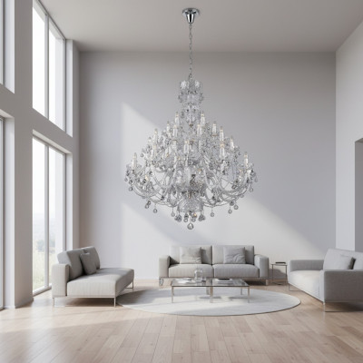 XXL Lustre en Cristal Grand Abat-jour Abat-jour pour Luminaire