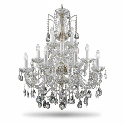Lustre de lustre de lampe de lustre de Bohême Cristaux lustre plafonnier bougeoir