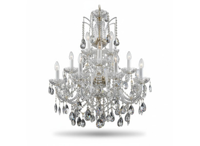 Lustre de lustre de lampe de lustre de Bohême Cristaux lustre plafonnier bougeoir