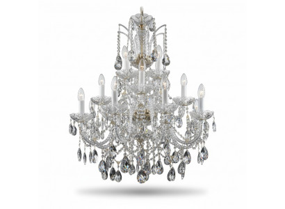 Lustre de lustre de lampe de lustre de Bohême Cristaux lustre plafonnier bougeoir