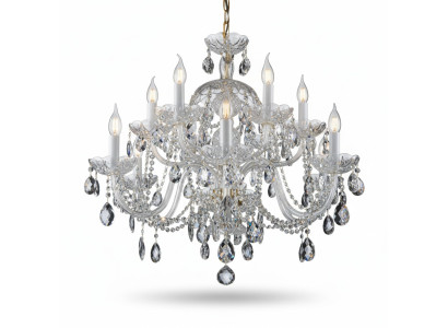 Bohemia Lustre Cristal Chandelier Lampe Luminaire Plafonnier Suspension