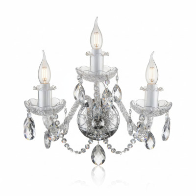 Lampe murale en cristal de verre lustre éclairage séjour Elite Bohême