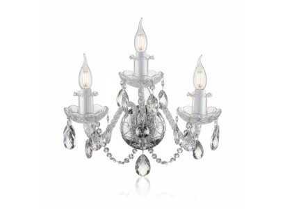 Lampe murale en cristal de verre lustre éclairage séjour Elite Bohême