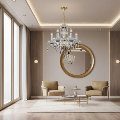 Lustre - Lampe en cristal Lustre suspendu en plafond Bohème
