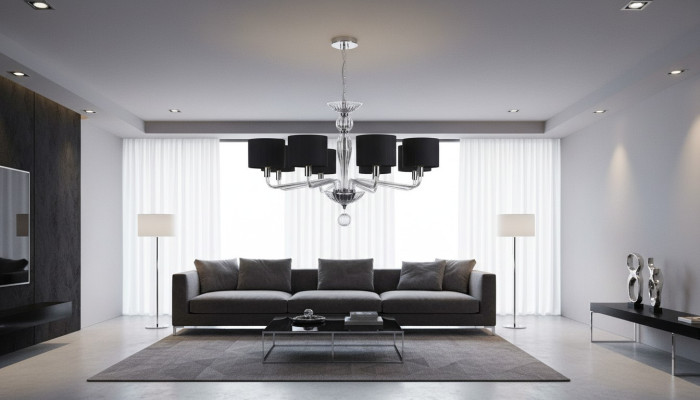 Lustre plafonnier en cristal Lumière de lustre Luminaire Lustre Elite Bohême