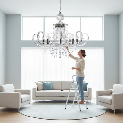 Lustre en cristal Lustre Suspension Plafonnier Elite Bohemia