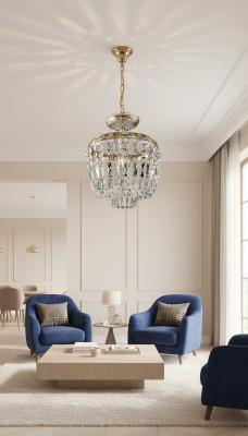 Plafonnier Cristal Plafonnier Lustre Lampe Luminaire Elite Bohême Neuf