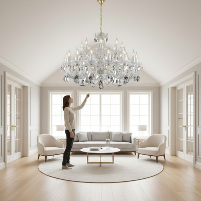 Luminaire suspendu au plafond Lumière de plafond Lustre Elite Bohemia Leuchten nouveau