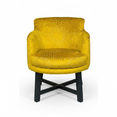 Chaises design, fauteuil Chesterfield, revêtement textile, suite de chaises, ensemble de 4 pour groupe hôtelier.