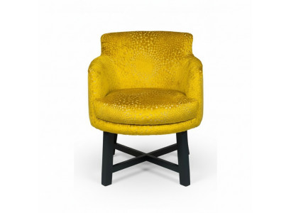 Chaises design, fauteuil Chesterfield, revêtement textile, suite de chaises, ensemble de 4 pour groupe hôtelier.