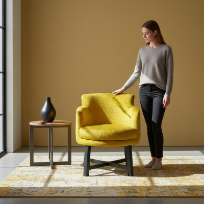 Ensemble de chaises de groupe de chaises d'hôtel de 6 ensembles de chaises rembourrées en textile pour fauteuil inclinable Lehn nouveaux