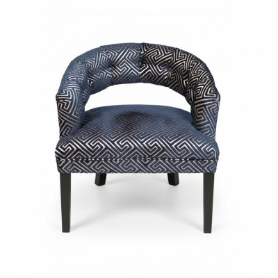 Fauteuils Chesterfield en gris-beige Luxueux fauteuils avec accoudoirs Ensemble de 2 designs
